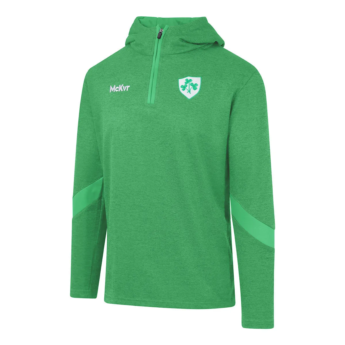 Mc Keever Ireland Supporters Core 22 1/4 Zip Hoodie - Youth - Green