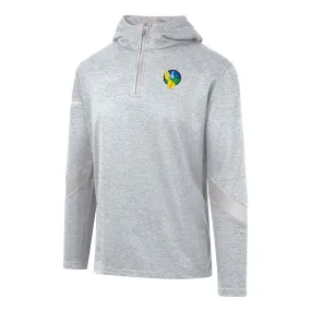 Mc Keever Leitrim GAA Core 22 1/4 Zip Hoodie - Youth - Grey