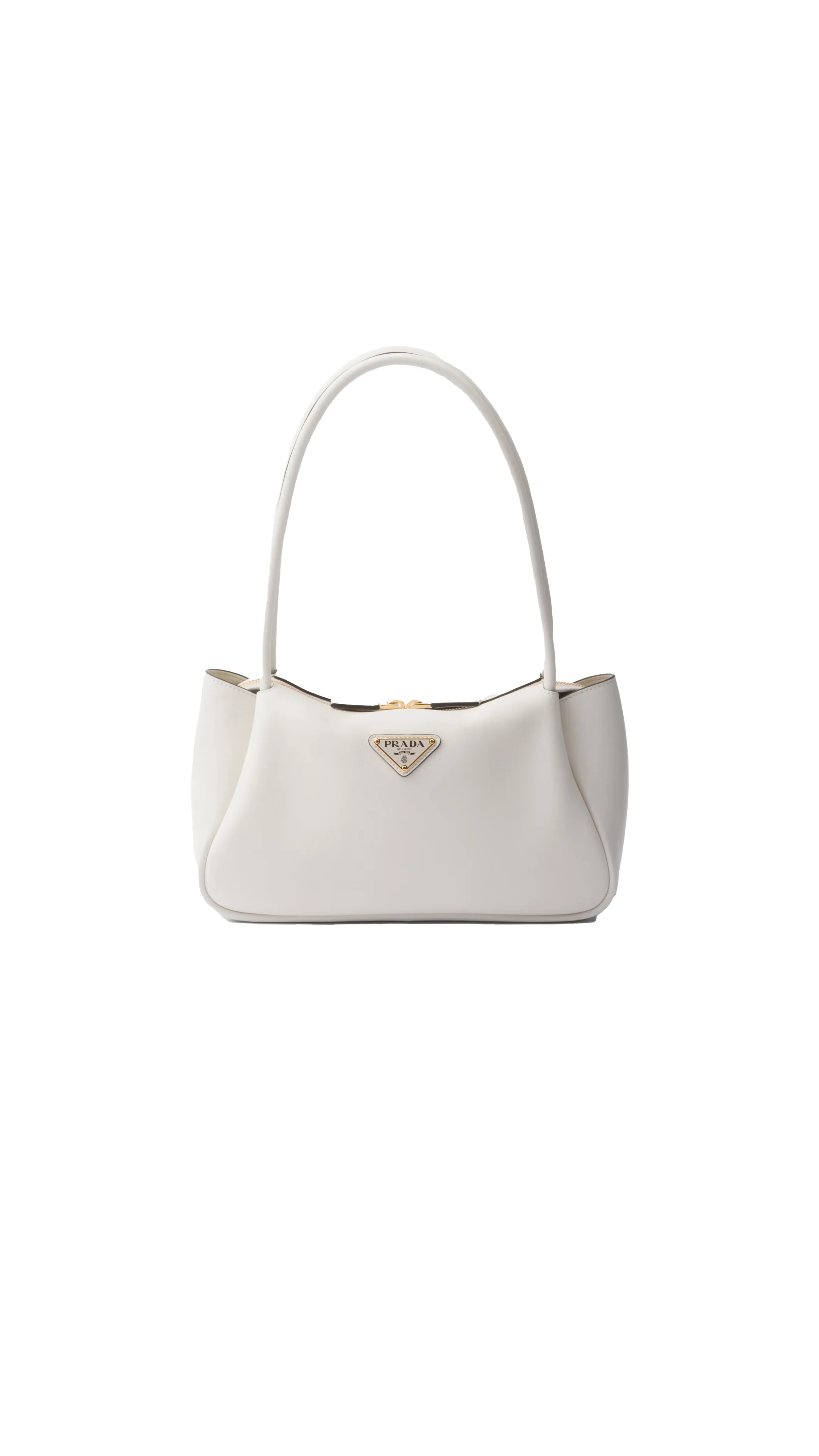 Medium Leather Handbag - White