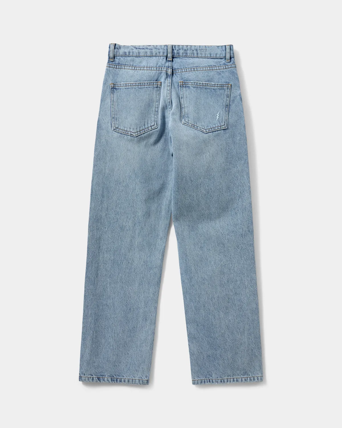 MELIKASY LOW WAIST TROUSERS - Denim blue