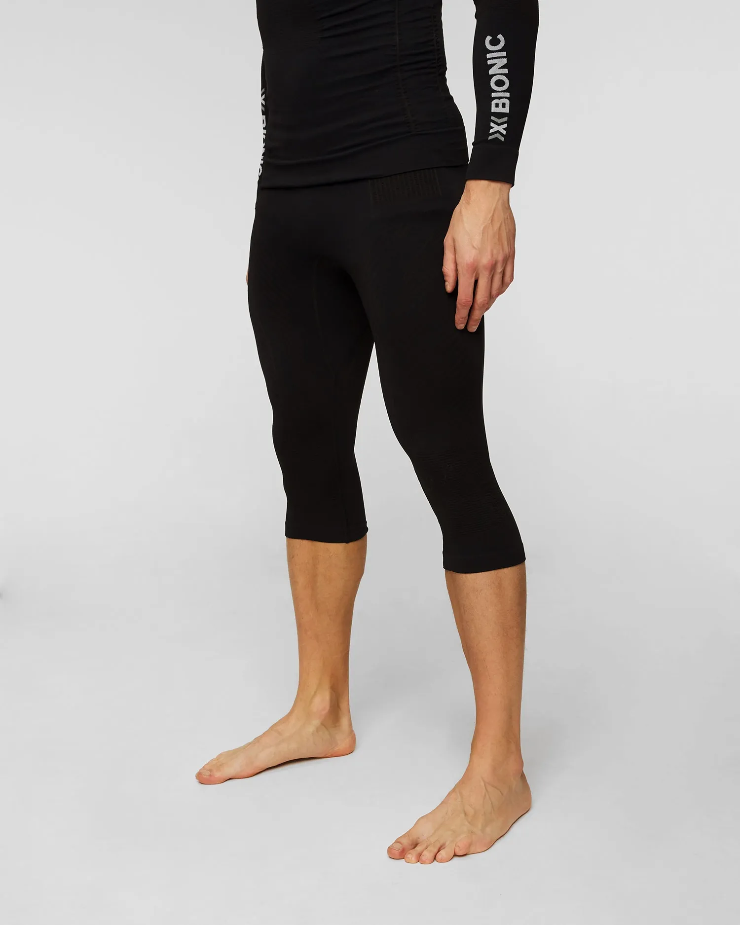 Men's black 3/4 thermo-active leggings X-Bionic Energy Accumulator 4.0 eawp07w22m-b002