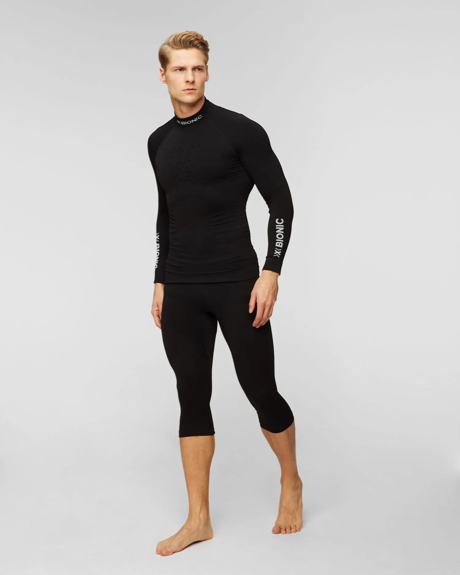 Men's black 3/4 thermo-active leggings X-Bionic Energy Accumulator 4.0 eawp07w22m-b002