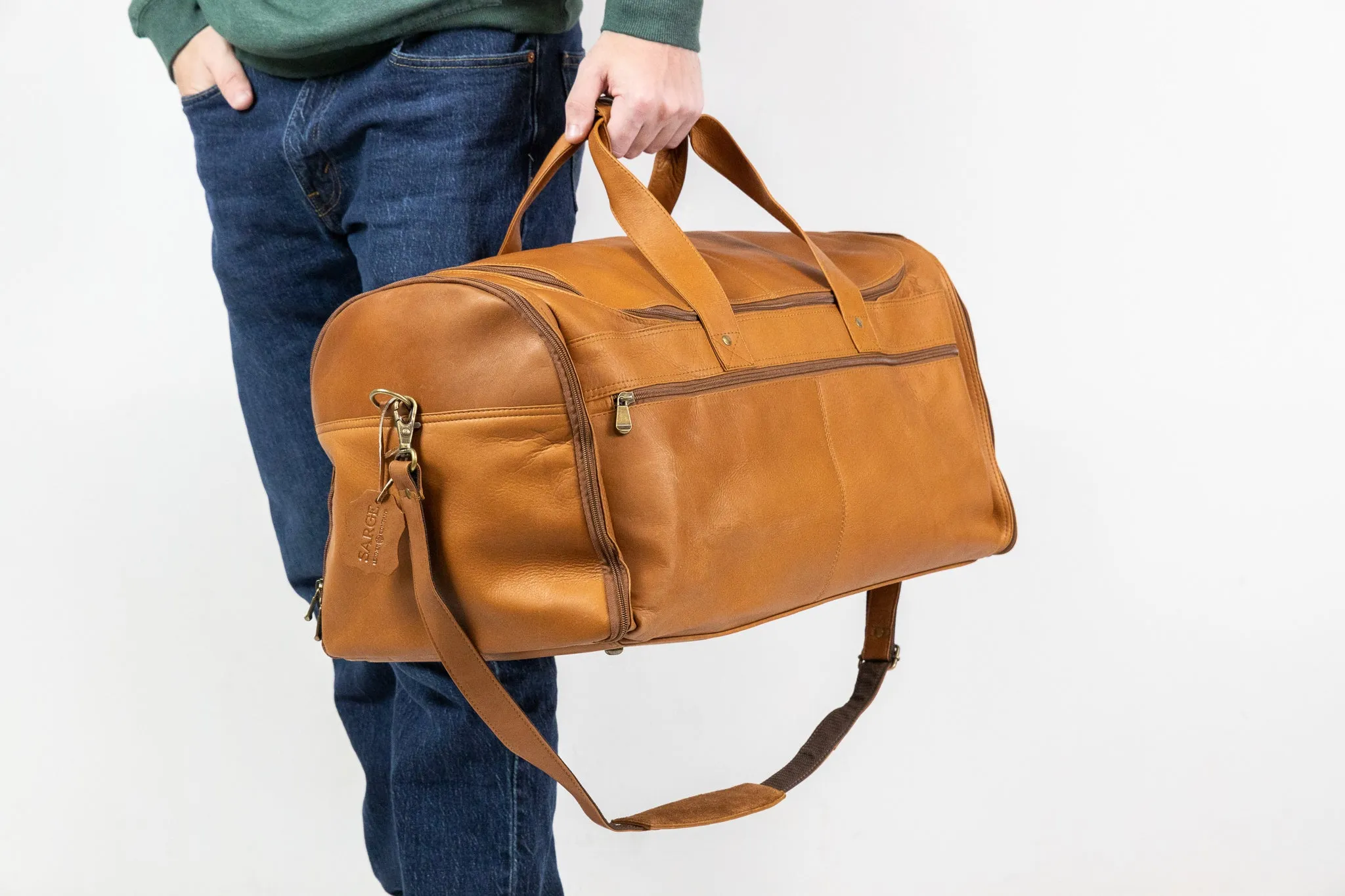 Mendoza Large Leather Duffle Bag