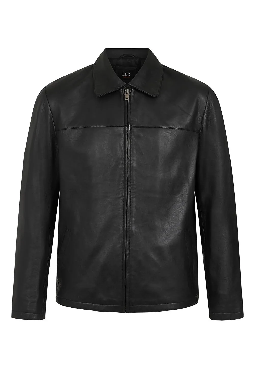 Men's Black Classic Real Leather Jacket for Every Occasion - 'ANDREW'