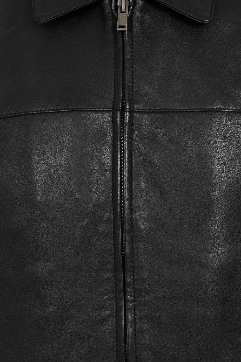 Men's Black Classic Real Leather Jacket for Every Occasion - 'ANDREW'