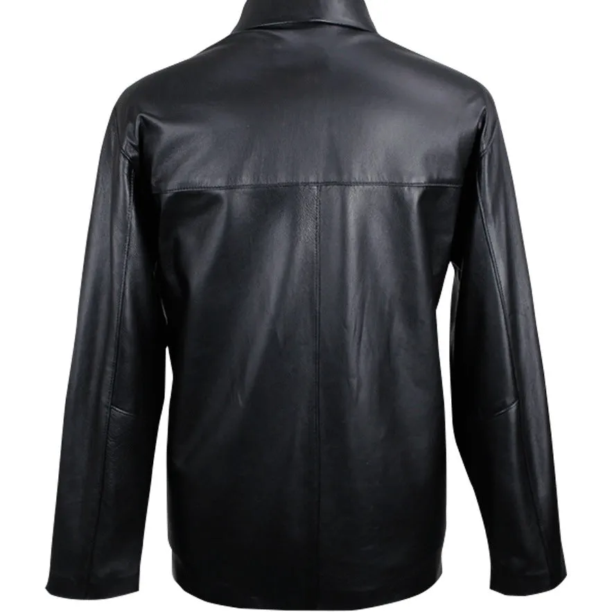 Men's Italian Leather Zip Jacket   SI104 - Siricco Made in Australia