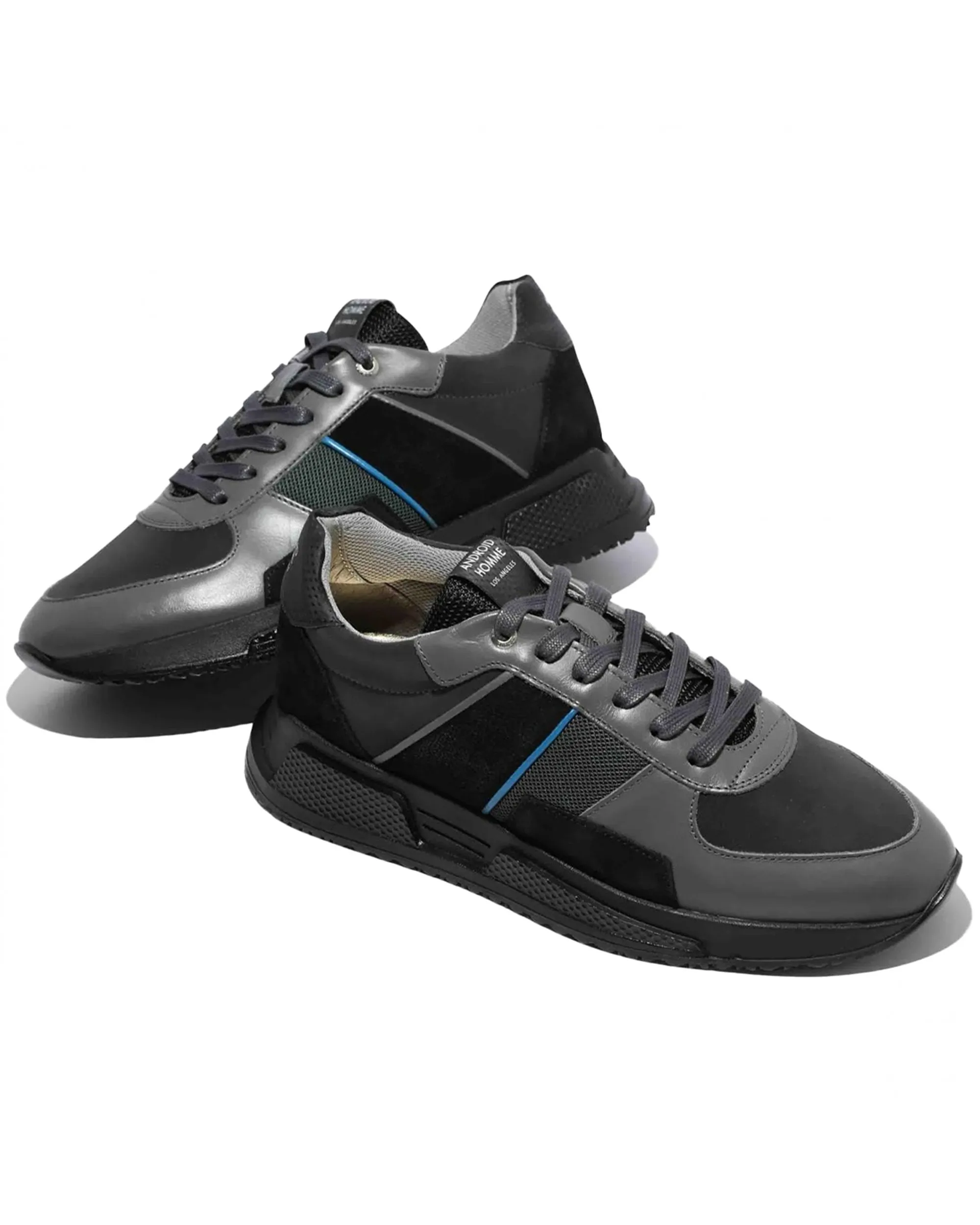 Mens Matador Stingray Nubuck Reflective Trainers, Blue Sneakers