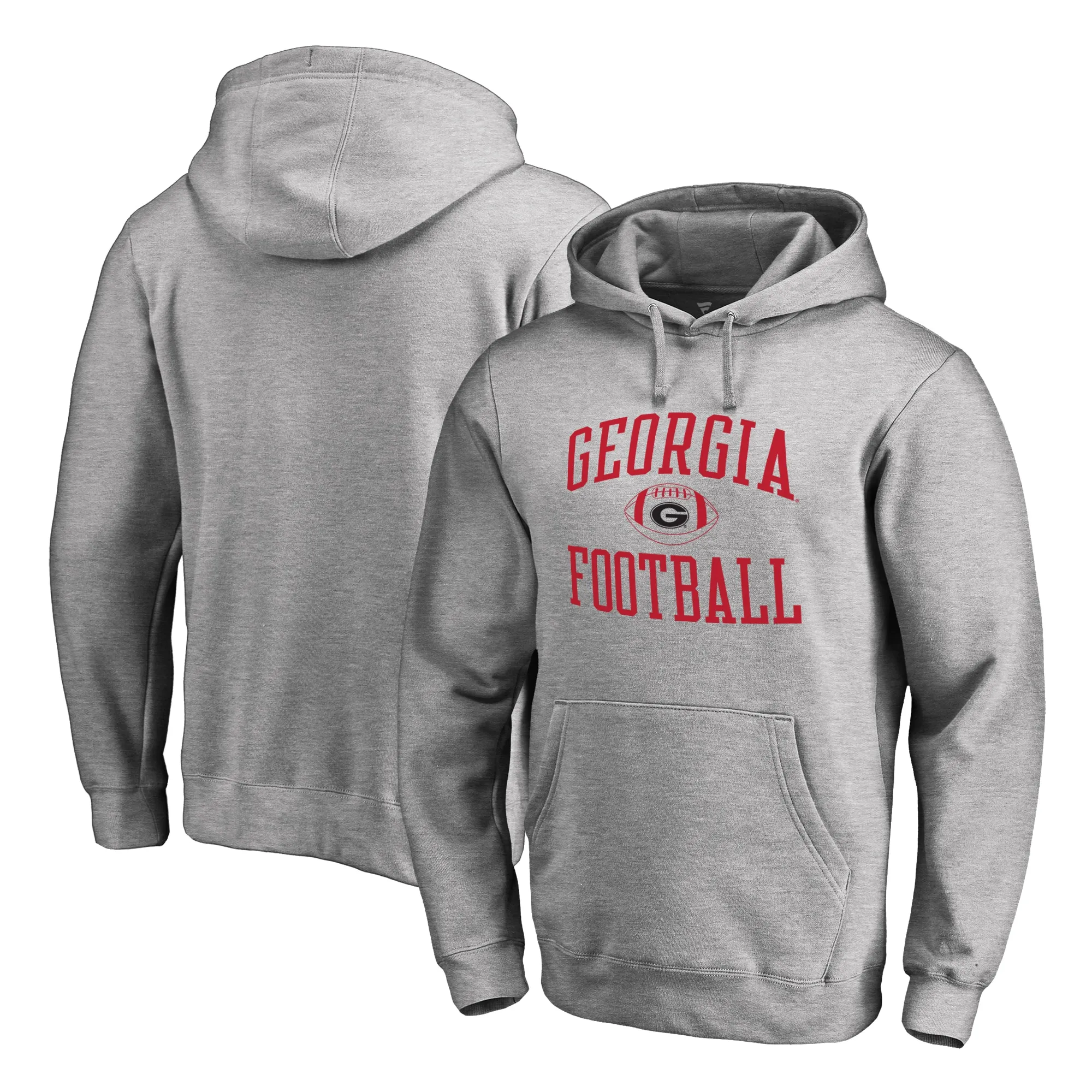 Men's Heather Gray Georgia Bulldogs First Sprint Pullover Hoodie