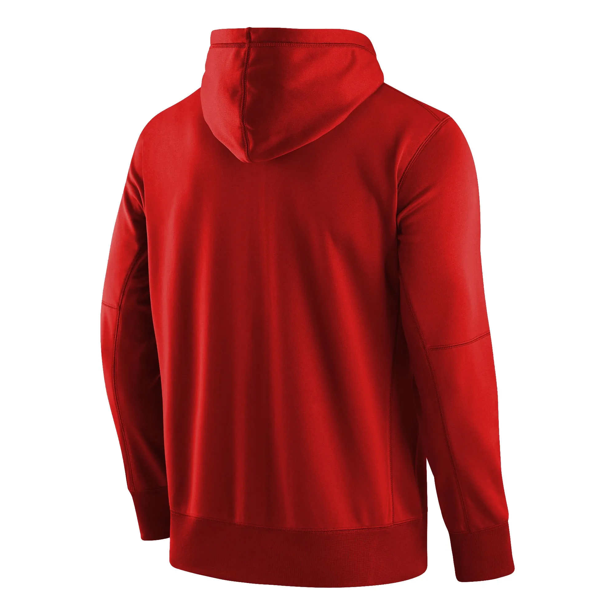 Men's Nike Red Georgia Bulldogs Logo Stack Therma Performance Full-Zip Hoodie