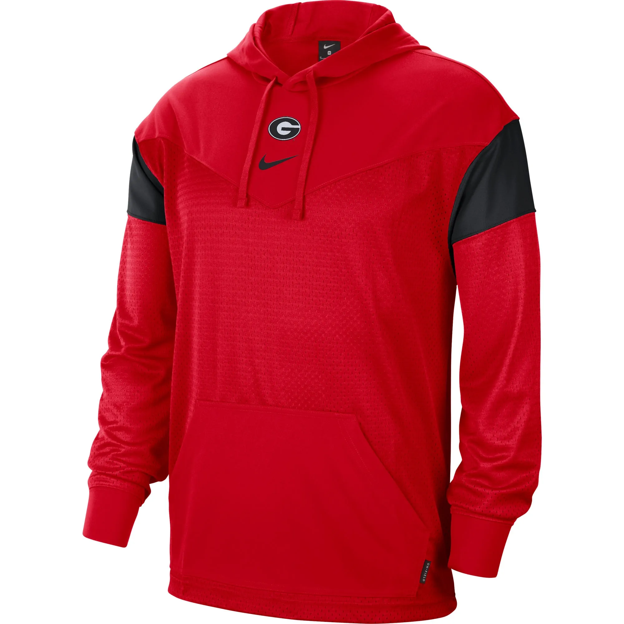 Men's Nike Red Georgia Bulldogs Sideline Jersey Pullover Hoodie