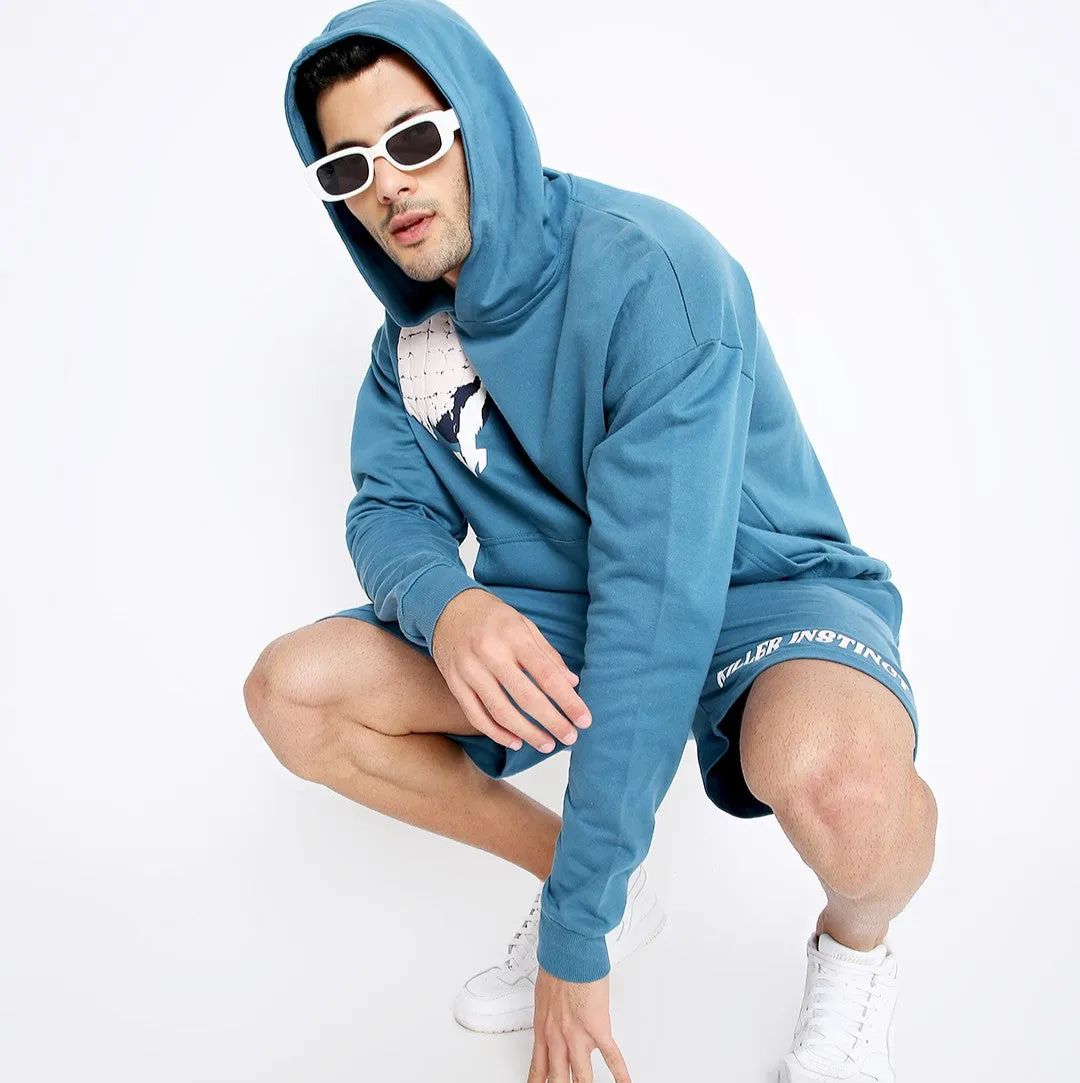 Midnight Blue Oversized Hoodie