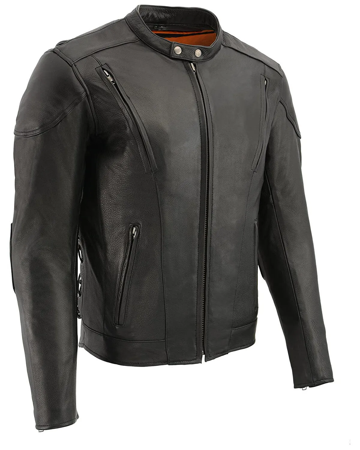 Milwaukee Leather Men's 3X Side Lace Vented Scooter Jacket - Big