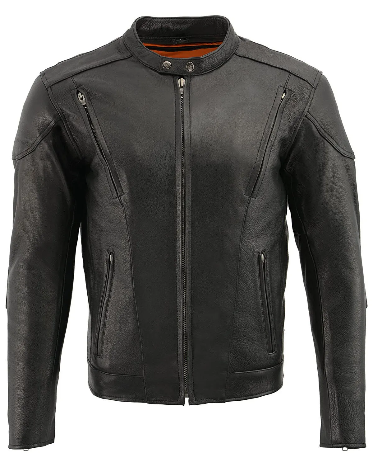 Milwaukee Leather Men's 3X Side Lace Vented Scooter Jacket - Big