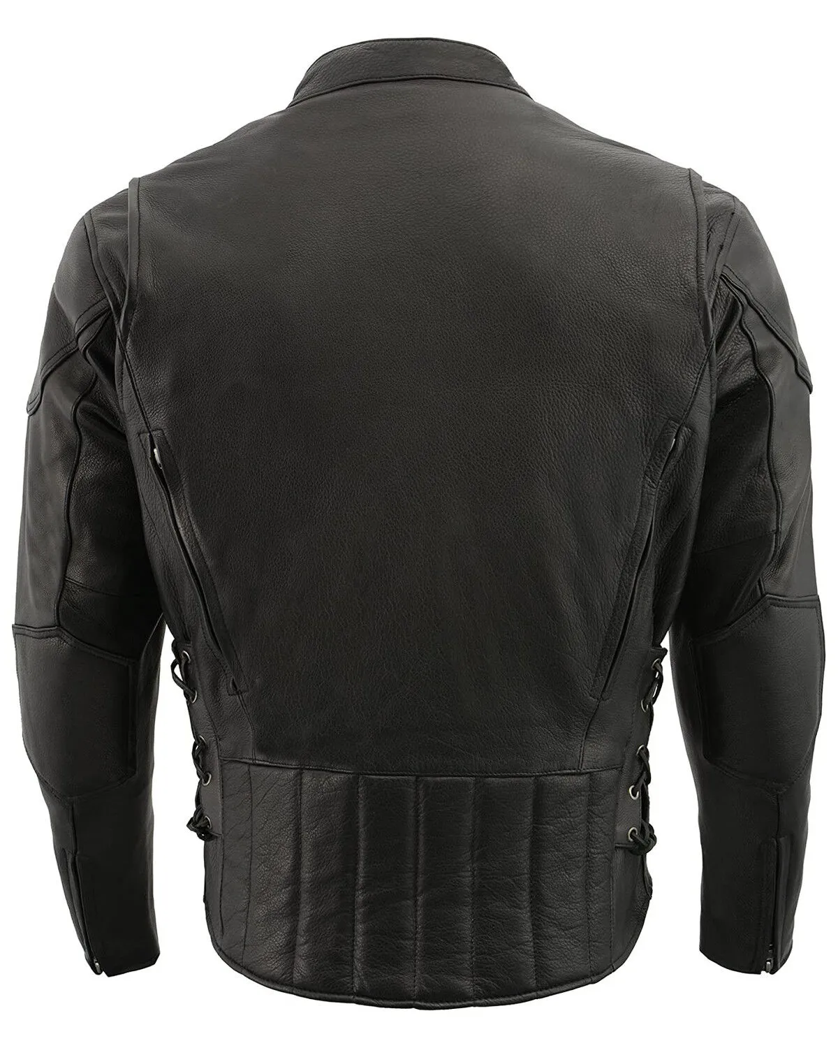 Milwaukee Leather Men's 3X Side Lace Vented Scooter Jacket - Big