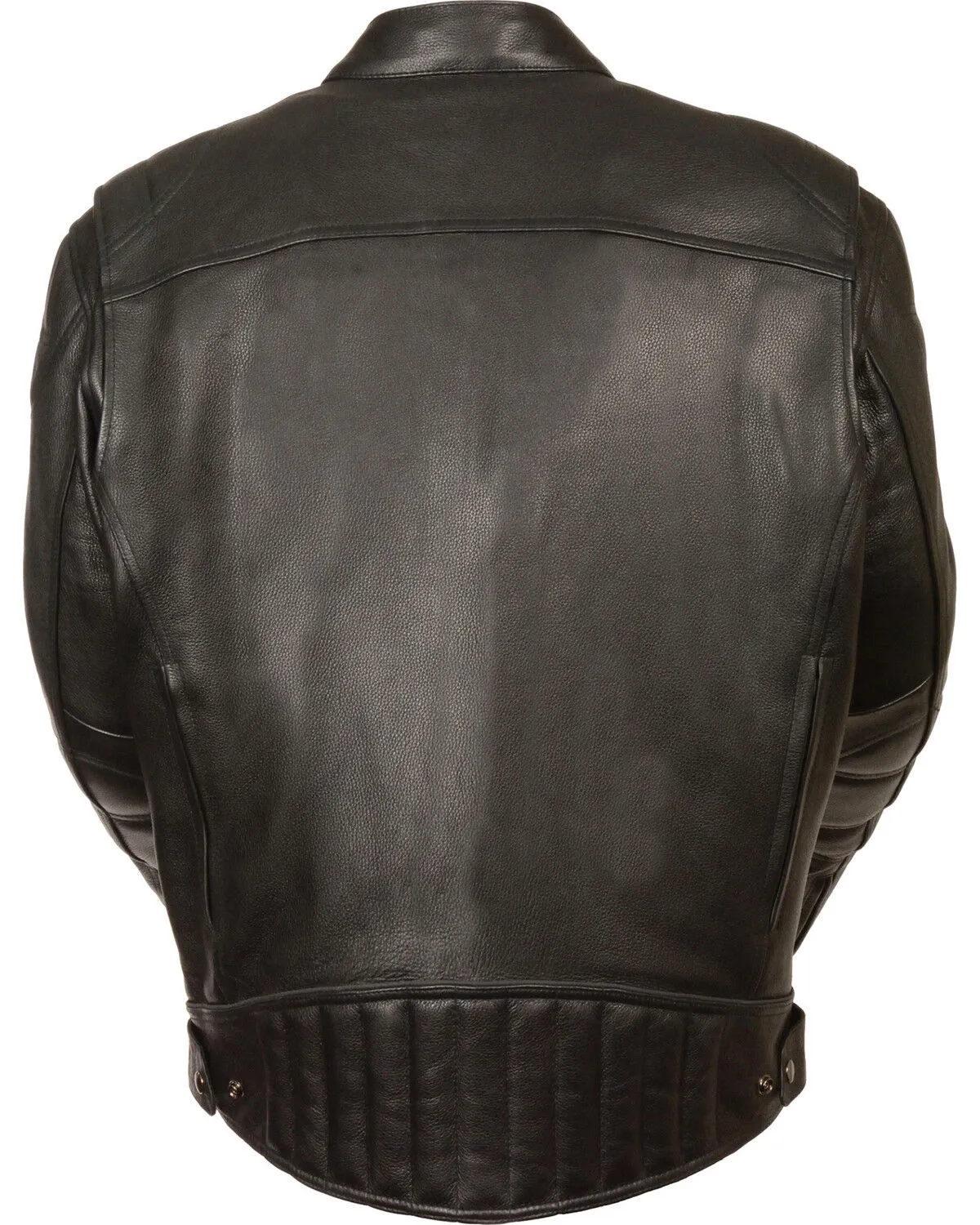 Milwaukee Leather Men's Black Longer Body Vented Jacket - Big 3X