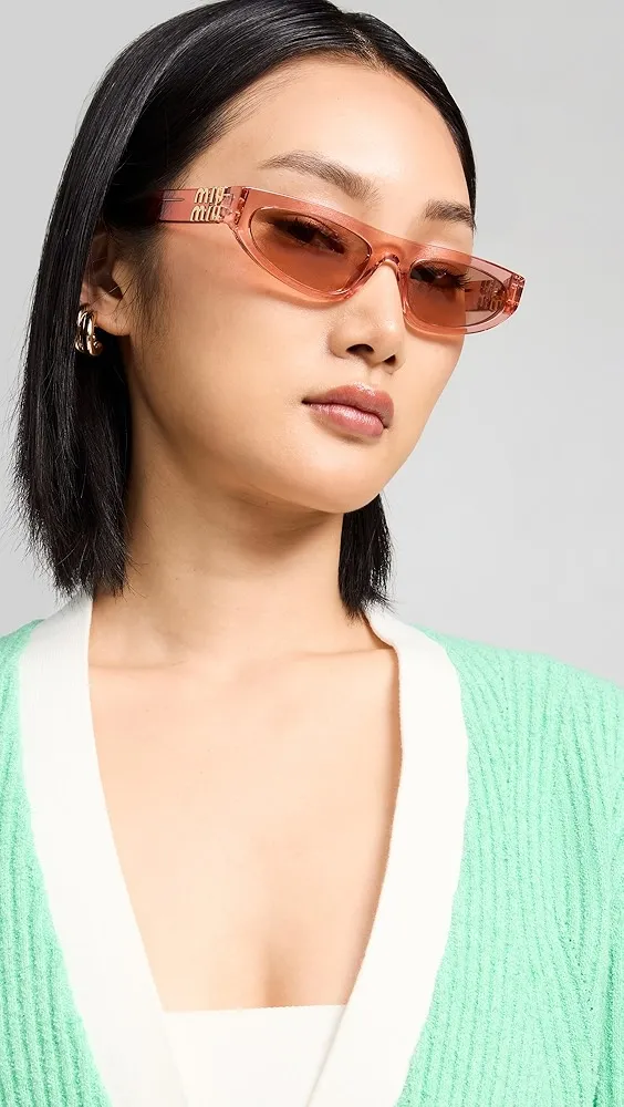 Miu Miu   07ZS Rectangular Sunglasses 