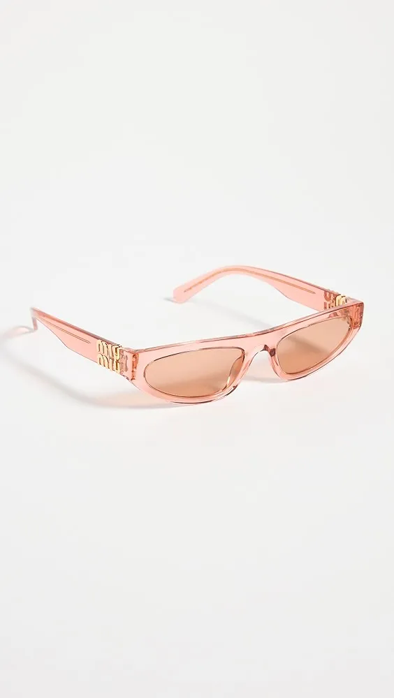 Miu Miu   07ZS Rectangular Sunglasses 