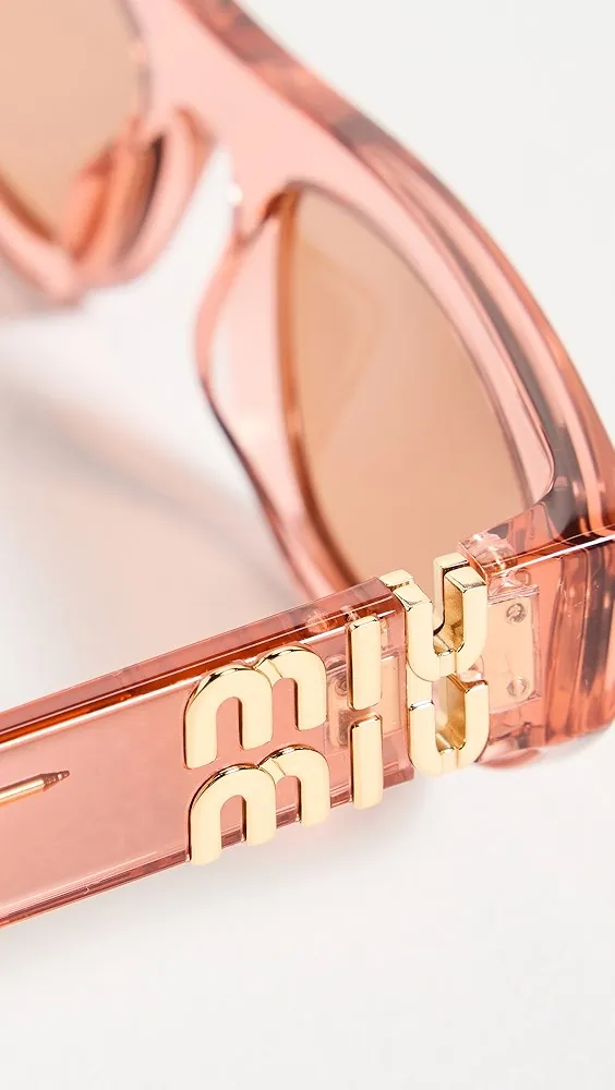 Miu Miu   07ZS Rectangular Sunglasses 