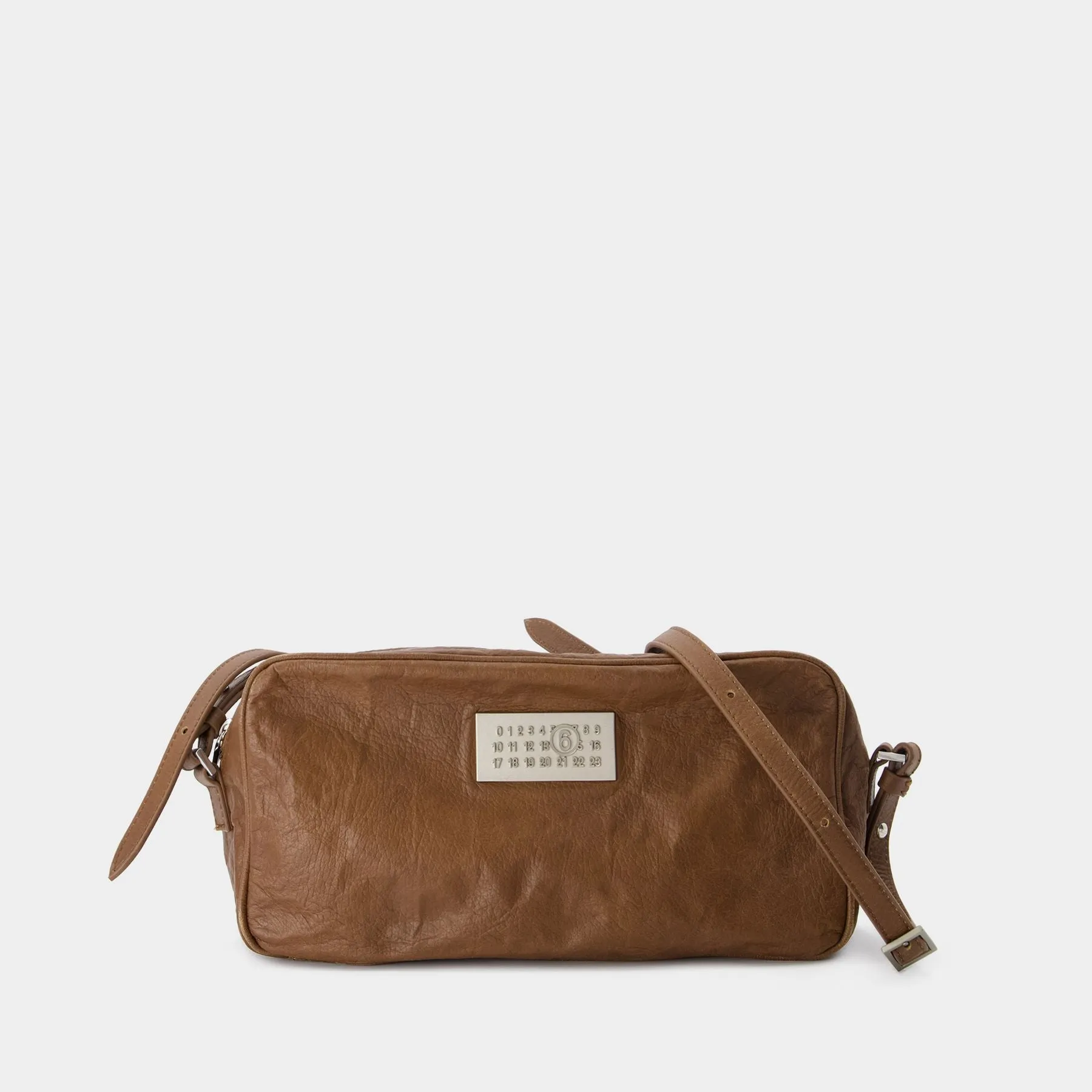 MM6 Maison Margiela  Numeric Small Worn Out Bag - MM6 Maison Margiela - Leather - Brown