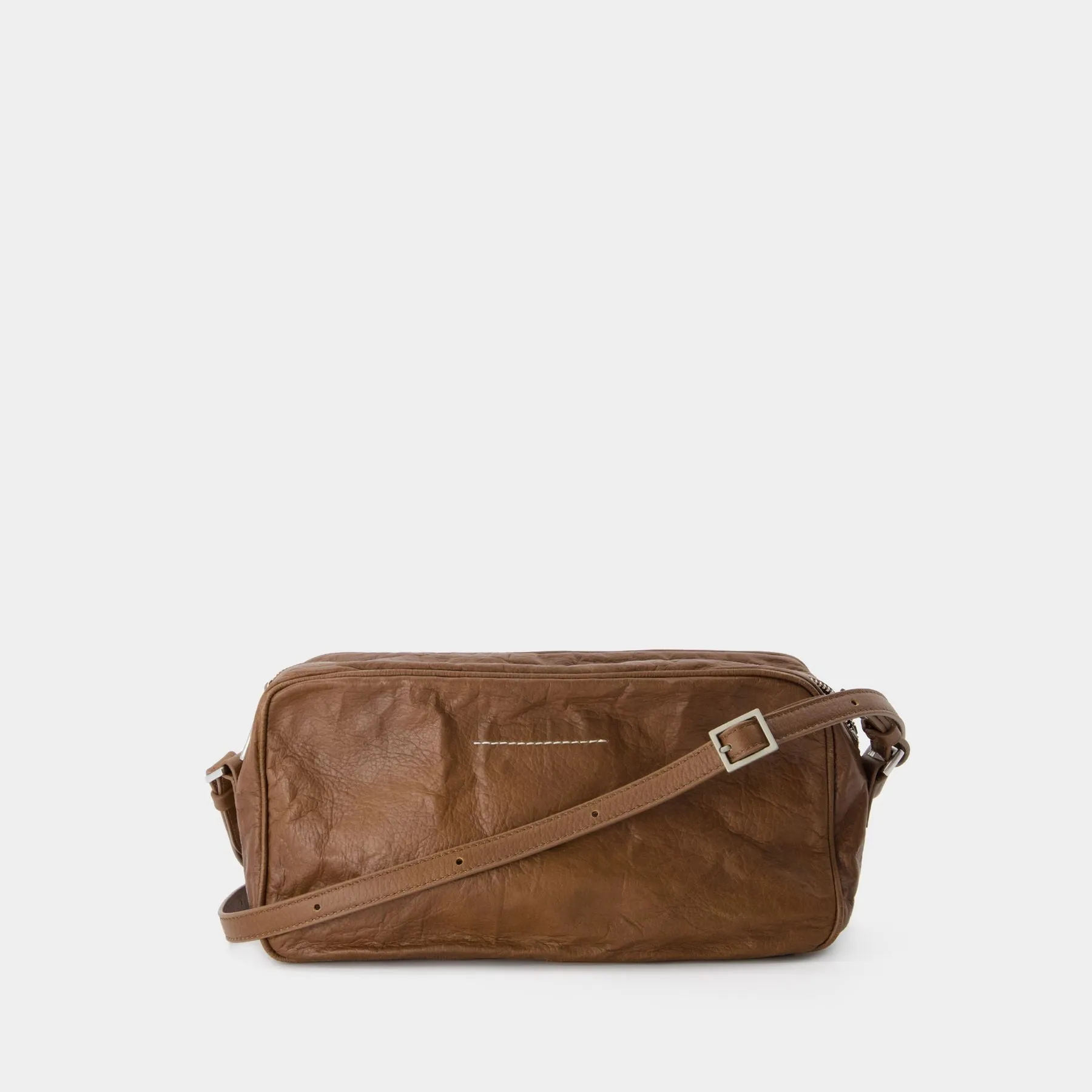 MM6 Maison Margiela  Numeric Small Worn Out Bag - MM6 Maison Margiela - Leather - Brown