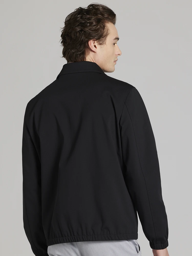 Modern Fit New Tech Knit Zip Bomber Jacket