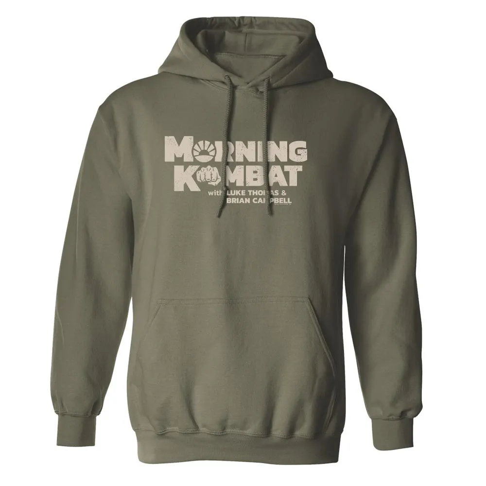 Morning Kombat Logo with Names Fleece Hooded Sweatshirt