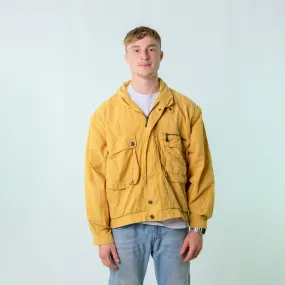 Mustard Yellow y2ks Camel Zip-off sleeves Light Jacket (L)