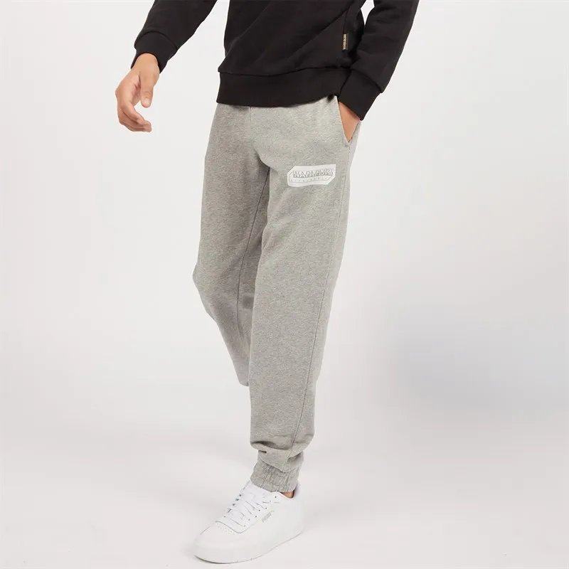 Napapijri Junior Boys Kitik Logo Joggers Medium Grey Melange