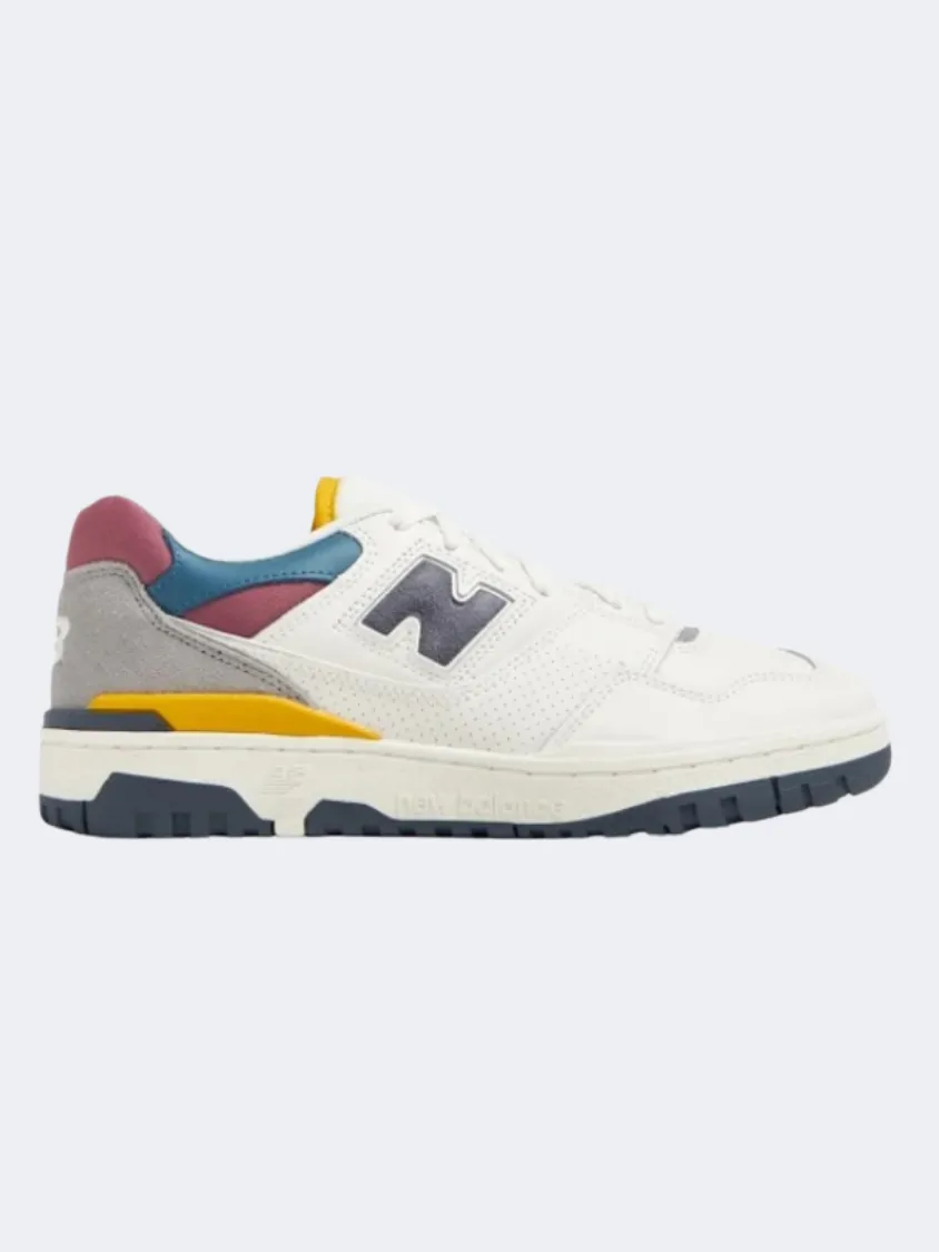 New Balance 550 Unisex Lifestyle Shoes White/Navy/Yellow