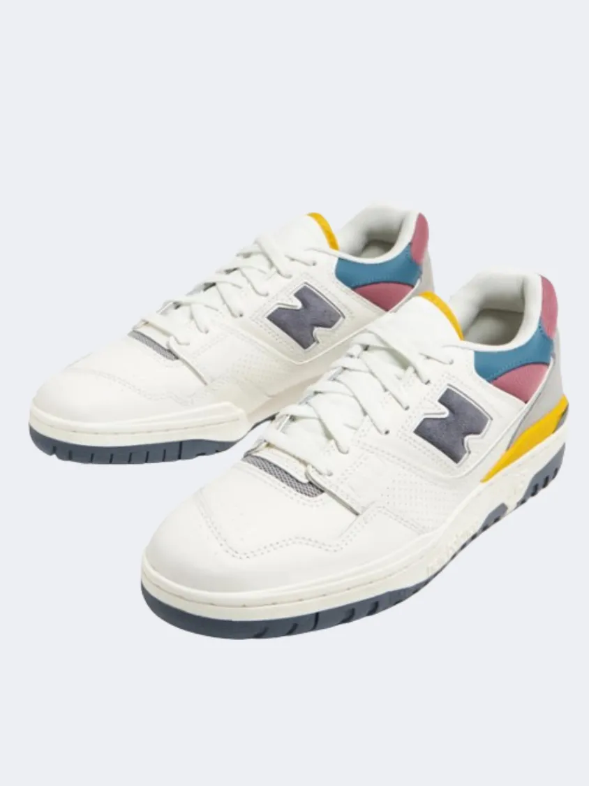 New Balance 550 Unisex Lifestyle Shoes White/Navy/Yellow