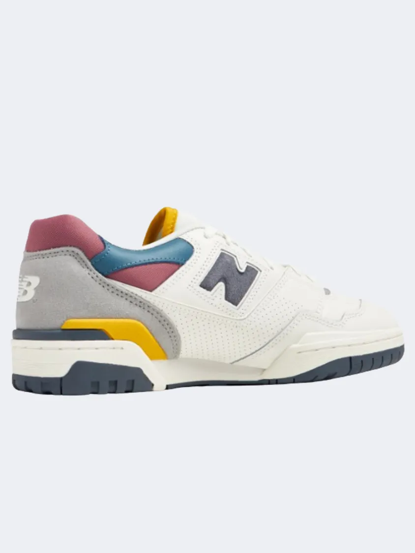 New Balance 550 Unisex Lifestyle Shoes White/Navy/Yellow