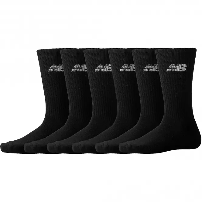 New Balance 6 Pack Socks - Black