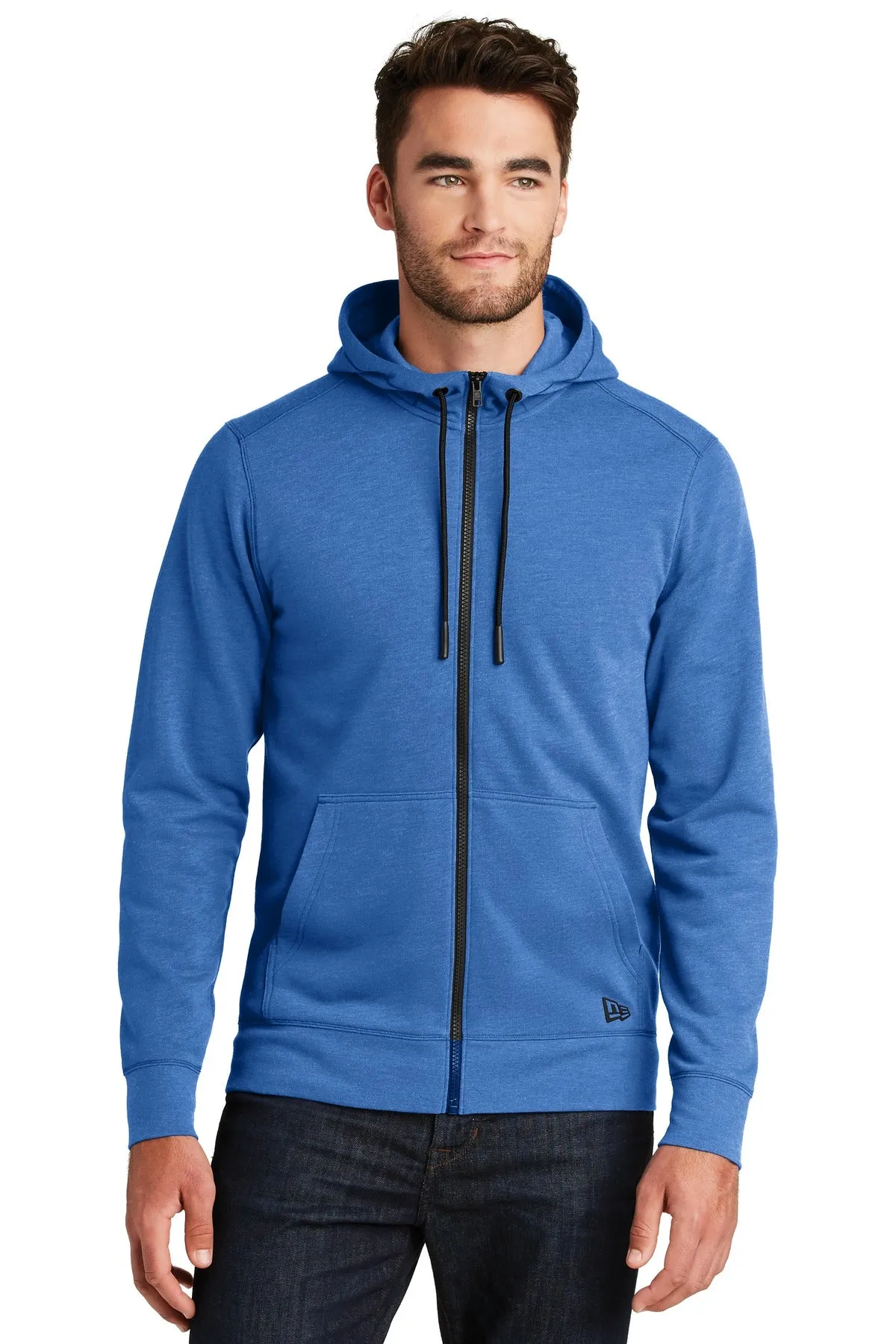 New Era Men's Tri-Blend Fleece Full-Zip Hoodie. NEA511