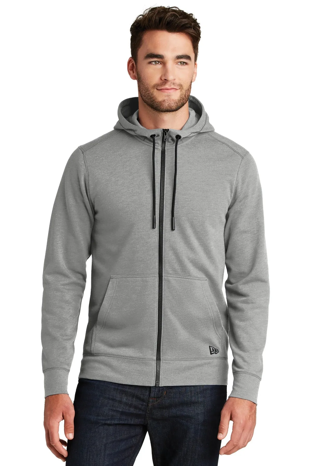 New Era Men's Tri-Blend Fleece Full-Zip Hoodie. NEA511