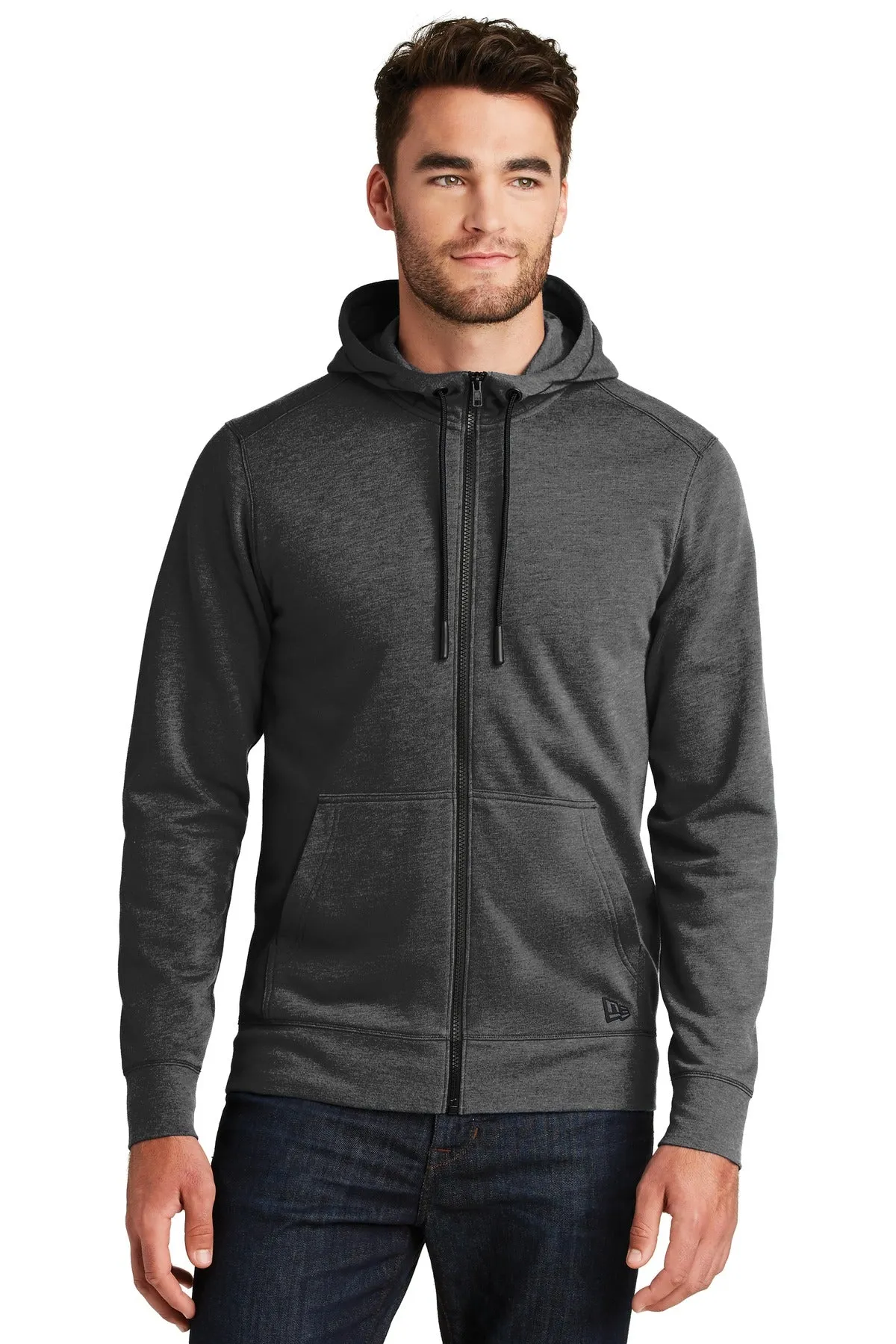 New Era Men's Tri-Blend Fleece Full-Zip Hoodie. NEA511