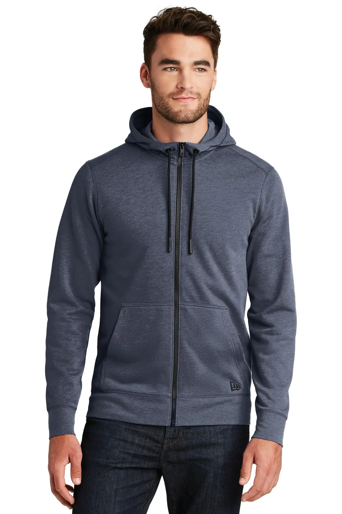 New Era Men's Tri-Blend Fleece Full-Zip Hoodie. NEA511