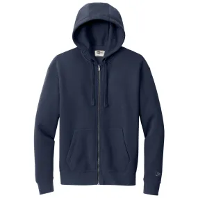 New Era Men's True Navy Heritage Fleece Full-Zip Hoodie