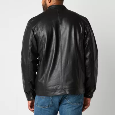 new!Victory Mens Big and Tall Leather Midweight Jacket