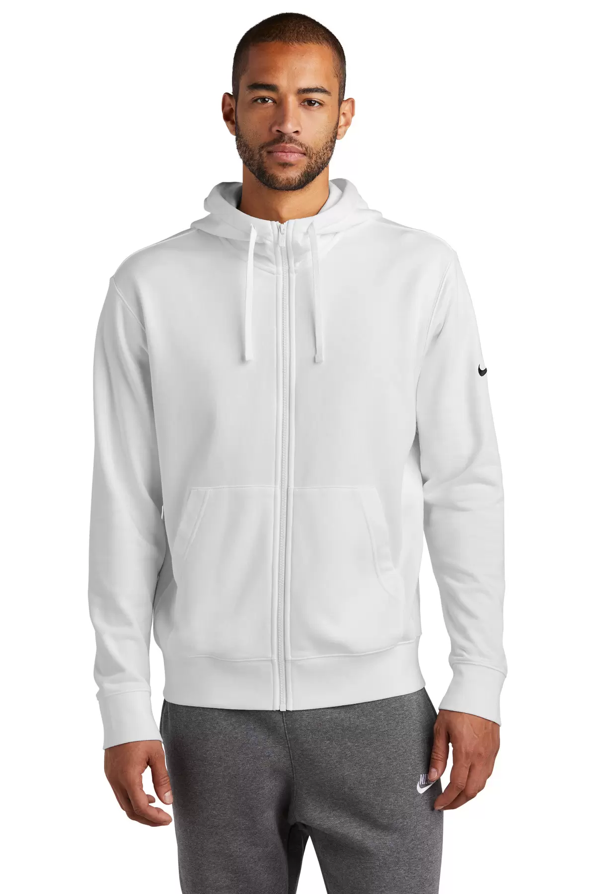 Nike NKDR1513  Club Fleece Sleeve Swoosh Full-Zip Hoodie SKU: NKDR1513