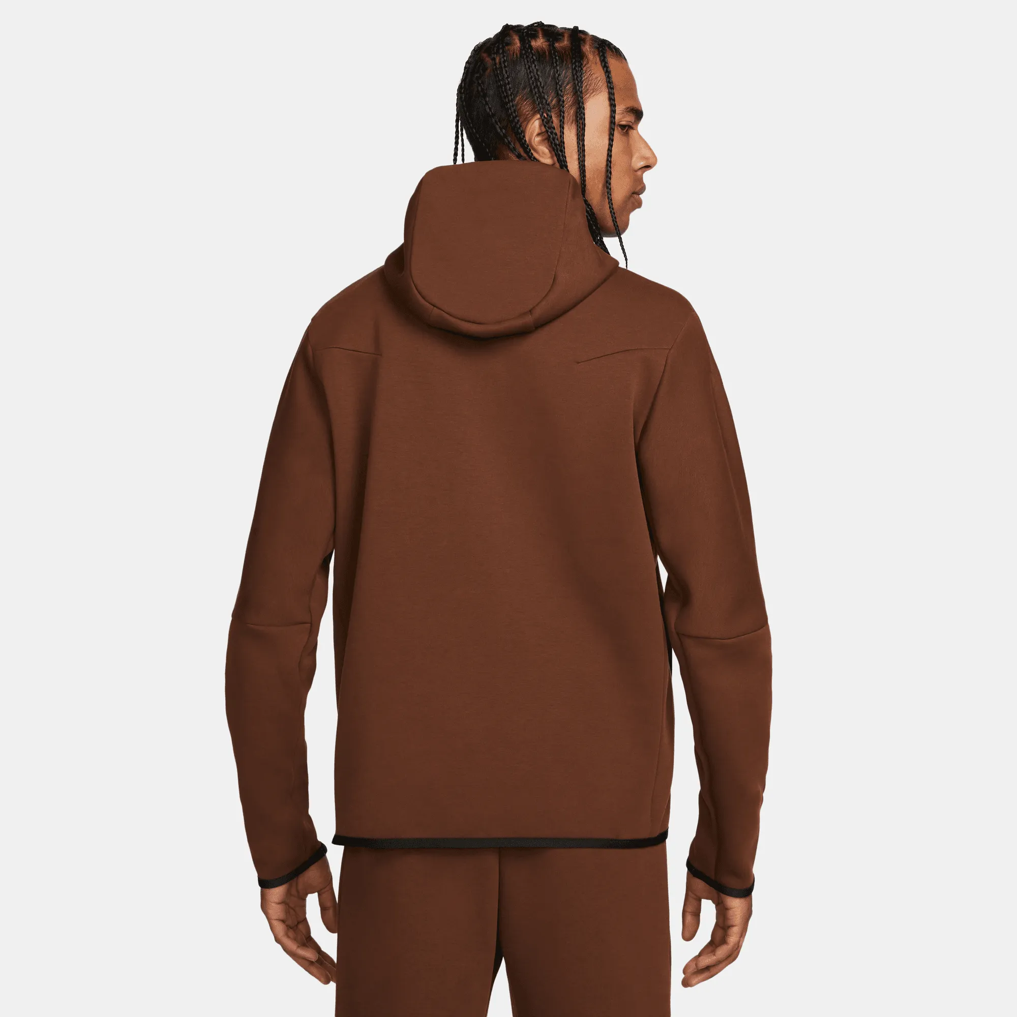 Nike Sportswear Tech Fleece Full-Zip Brown Hoodie