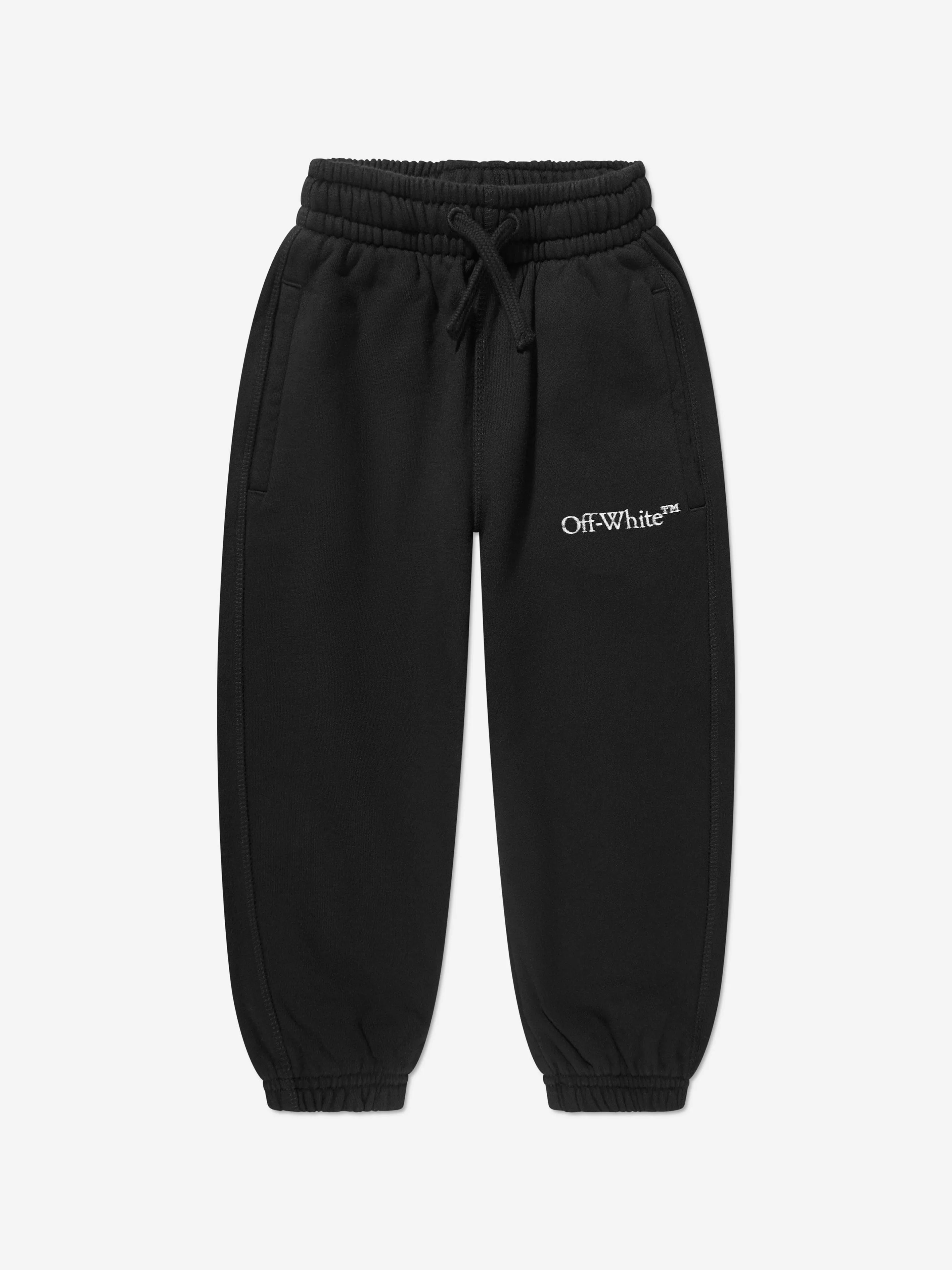 Off-White Boys Bookish Bit Logo Joggers in Black