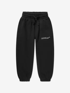 Off-White Boys Bookish Bit Logo Joggers in Black