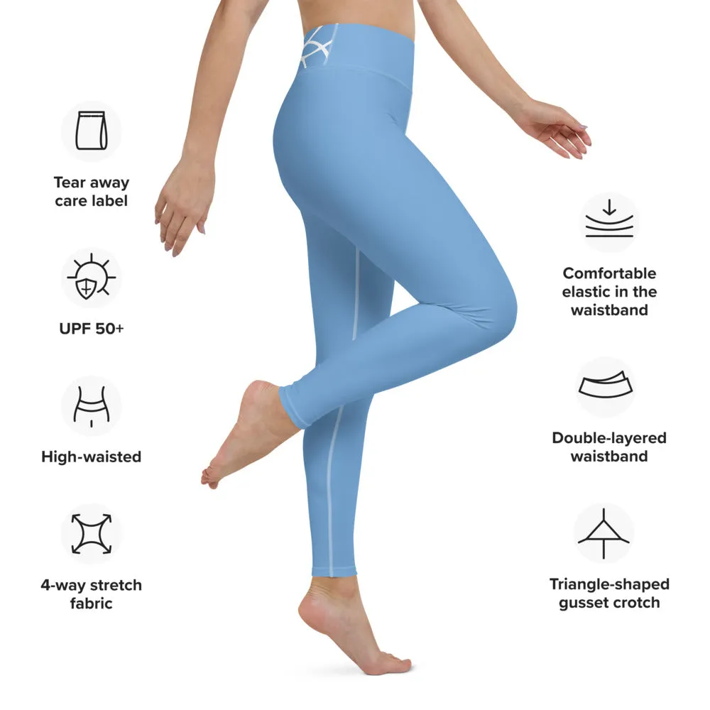 Oh so blue Yoga Leggings