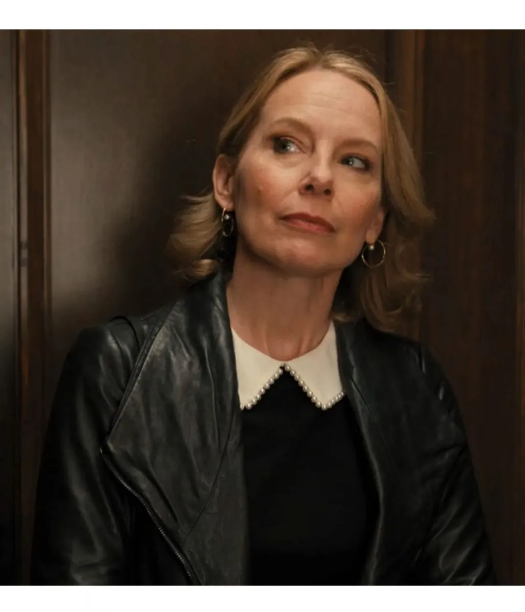 Only Murders in the Building Amy Ryan Black Leather Jacket