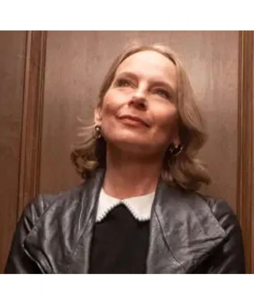 Only Murders in the Building Amy Ryan Black Leather Jacket