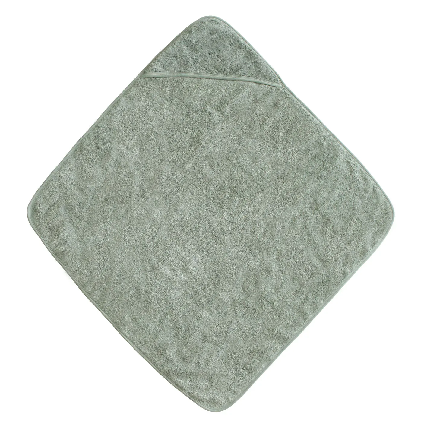 Organic Cotton Baby Hooded Towel - Moss