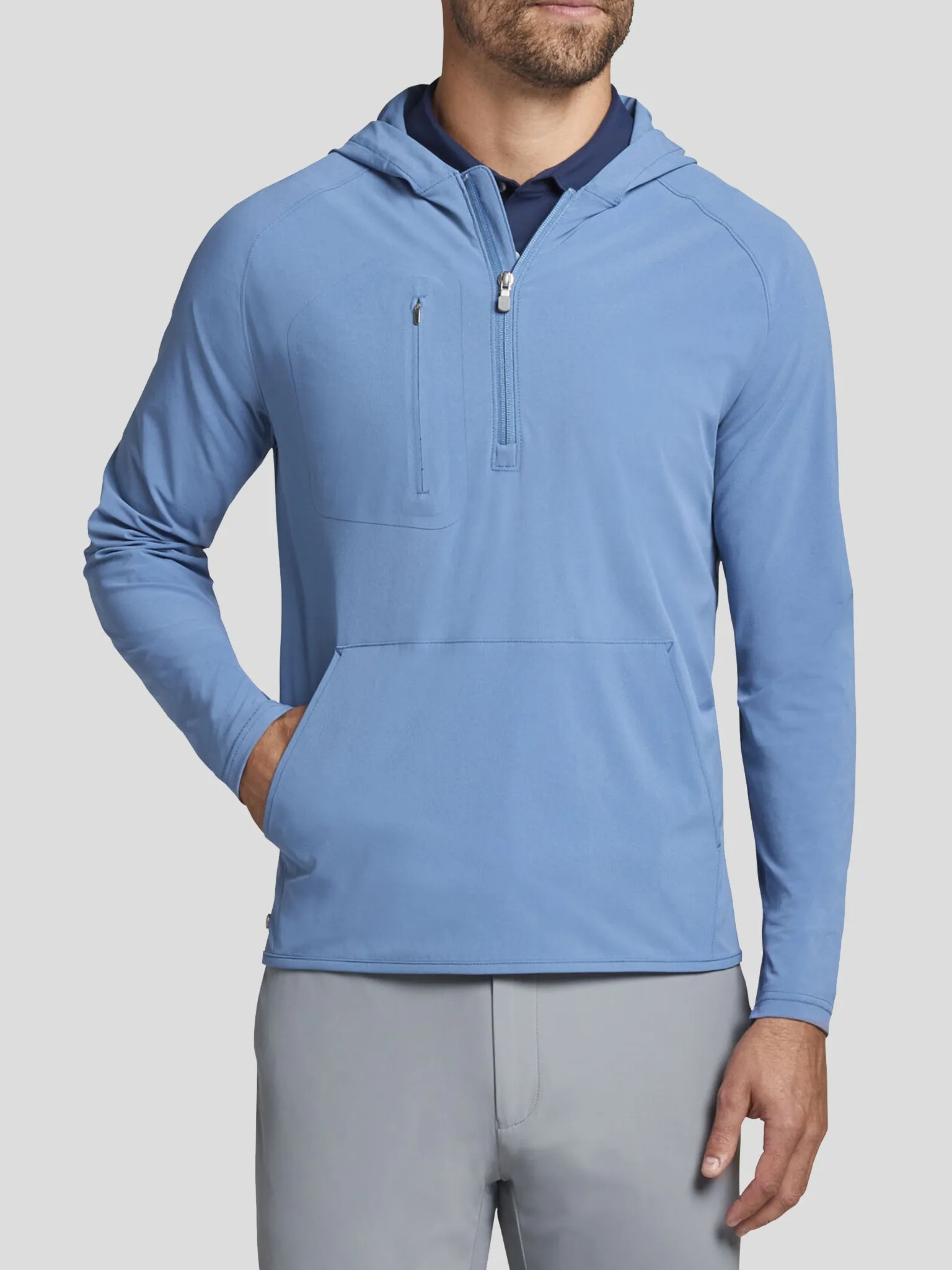     PETER MILLAR  Crown Crafted Men's Flex Adapt Half-Zip Hoodie    