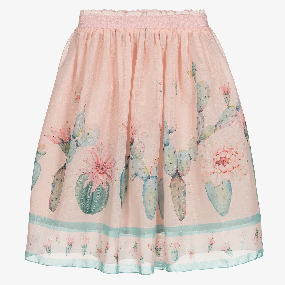 Pink Chiffon Cactus Skirt