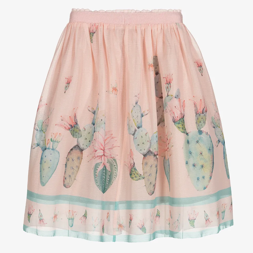 Pink Chiffon Cactus Skirt