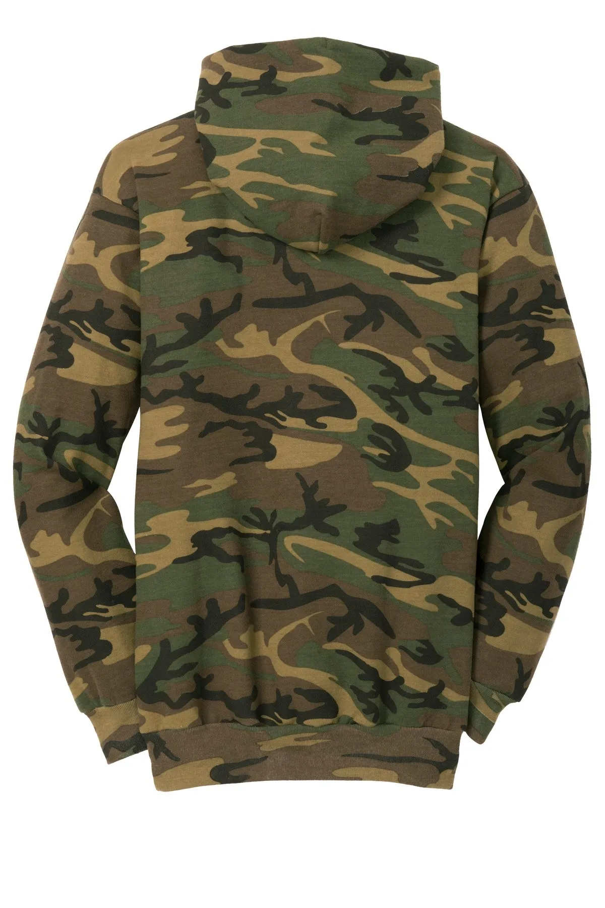 Port & Company Men's Core Fleece Camo Pullover Hooded Sweatshirt. PC78HC